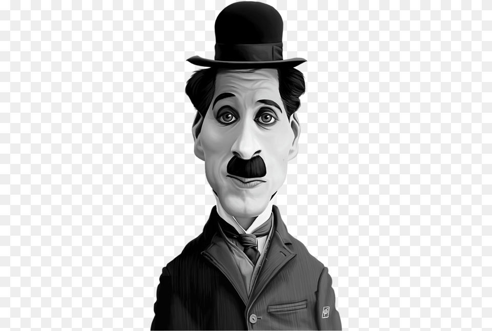 Rob Snow Charlie Chaplin, Portrait, Photography, Person, Face Png Image