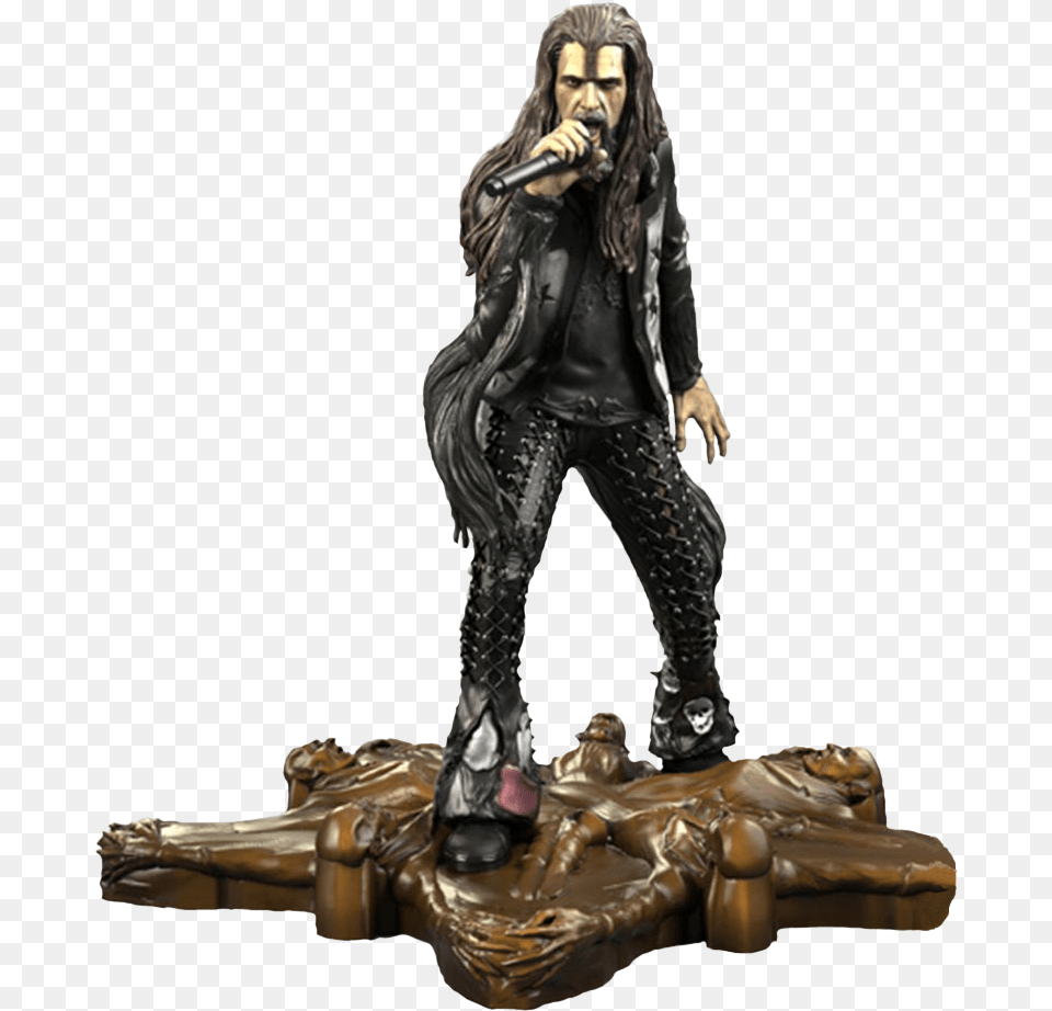 Rob Zombie Rock Iconz 19th Scale Statue Rob Zombie Throne, Adult, Person, Figurine, Female Free Transparent Png