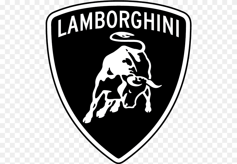 Robb Report Penthouse Black And White Lamborghini Symbol, Logo, Emblem, Animal, Canine Png