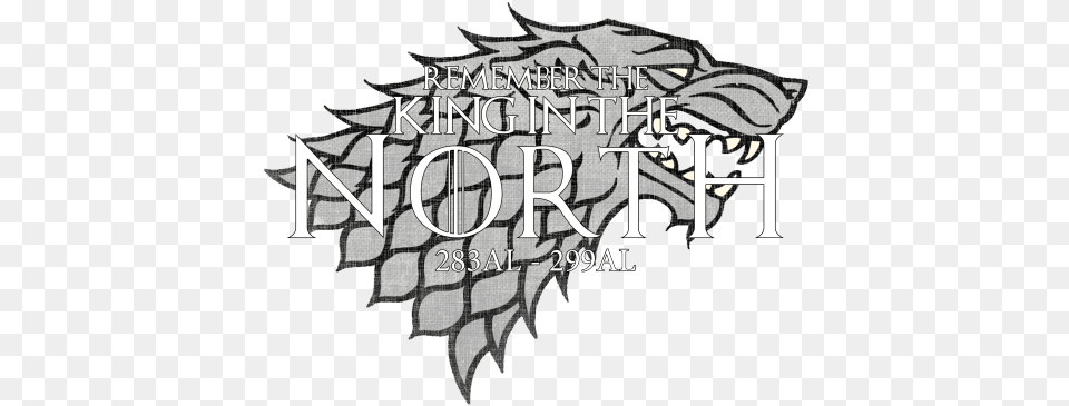 Robb Stark King In The North Sigil Via Stark Stark Game Of Thrones Wolf, Book, Publication Free Transparent Png