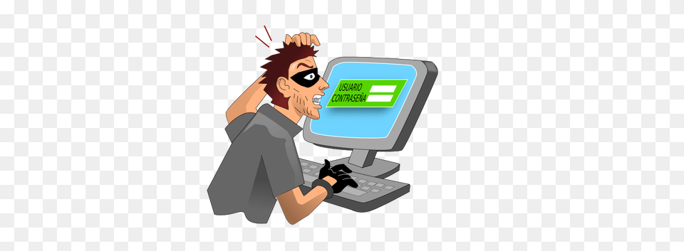 Robber Image, Computer, Electronics, Pc, Adult Free Png