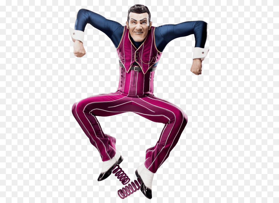 Robbie Rotten Jumping, Adult, Female, Person, Woman Free Png Download