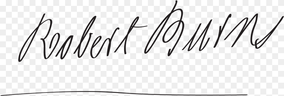 Robert Burns Signature, Handwriting, Text, Blackboard Png Image