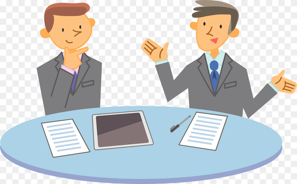 Robert Business Men Are Meeting Clipart, Adult, Man, Male, Person Free Png