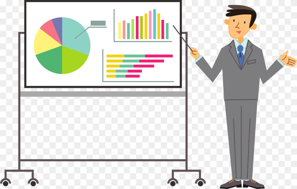 Robert Businessman Is Doing A Presentation Clipart, Adult, Male, Man, Person Free Png