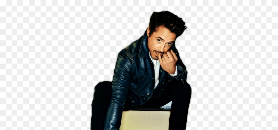 Robert Downey Jr Clipart, Adult, Jacket, Man, Hand Png Image