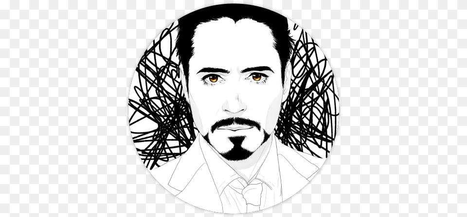 Robert Downey Jr Robert Downey Jr Line Drawing, Adult, Photography, Person, Man Free Png Download