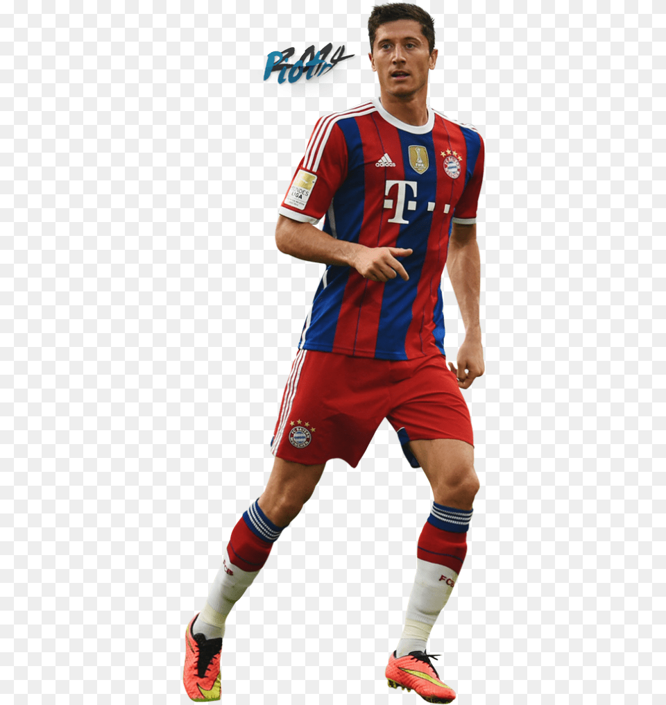 Robert Lewandowski 2 Photo Levandovski, Clothing, Shorts, Shirt, Person Free Png Download