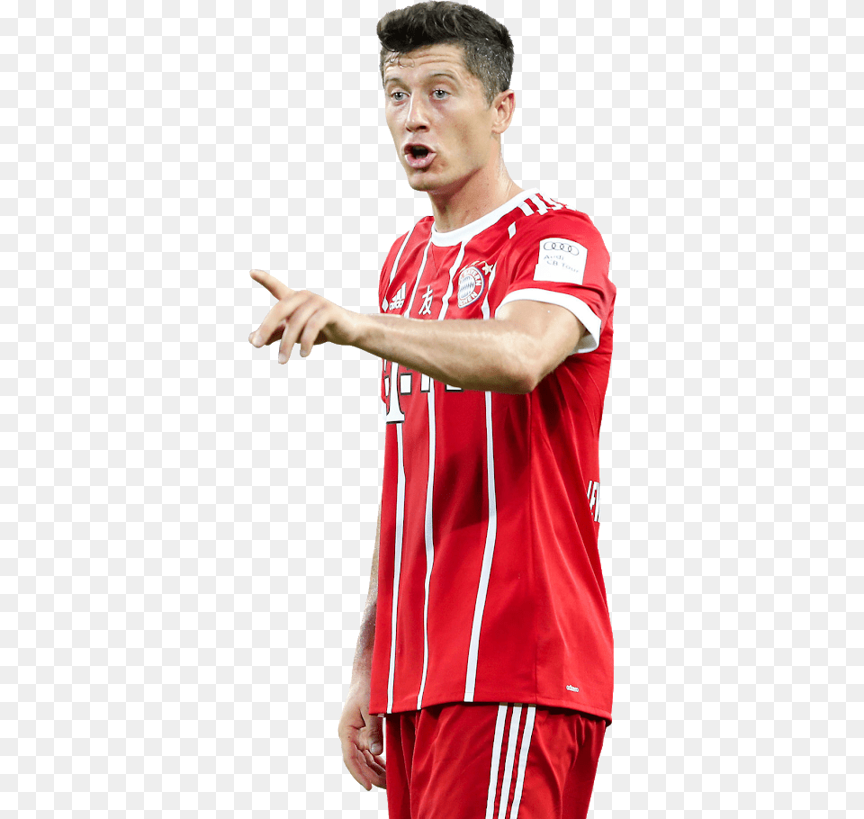 Robert Lewandowski Download Soccer Player, Body Part, Shirt, Person, Head Png Image