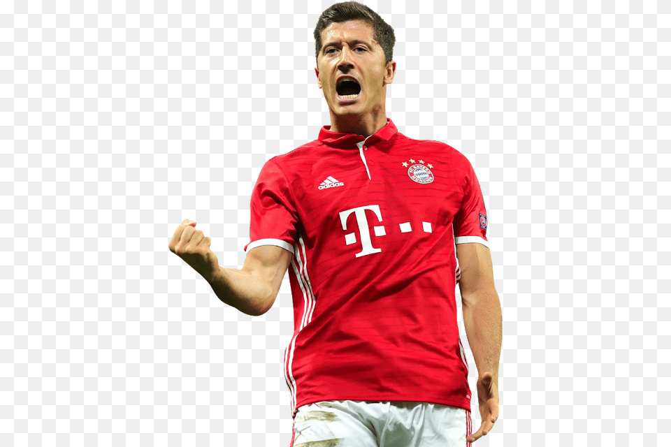 Robert Lewandowski Nemanja Nikolic Chicago Fire, Adult, Shirt, Person, Man Free Png Download