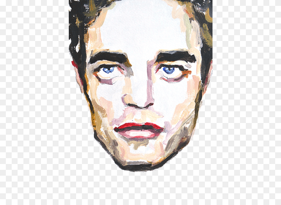 Robert Pattinson Painting, Portrait, Art, Face, Head Free Transparent Png