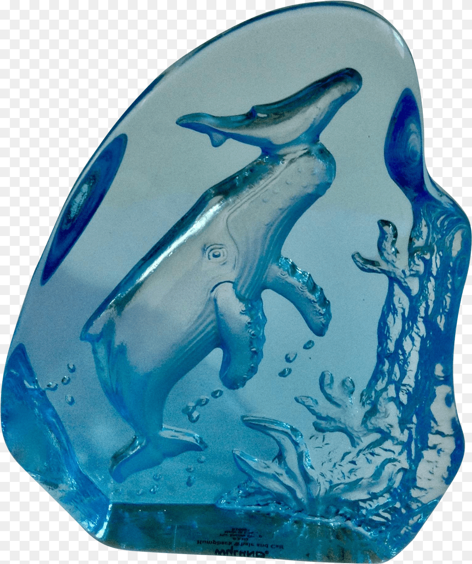 Robert Wyland Humpback Whale And Calf Baby Etched Common Bottlenose Dolphin, Ice, Animal, Fish, Sea Life Free Png