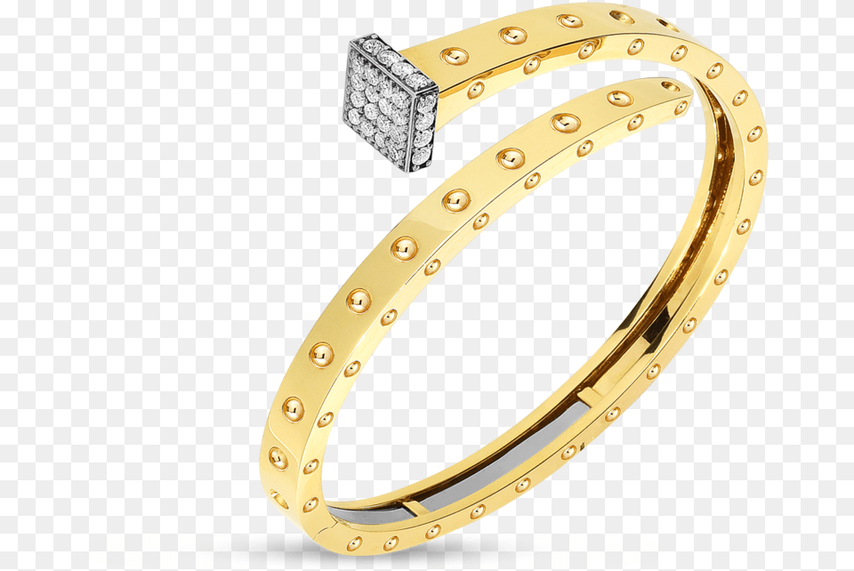 Roberto Coin 18k Yellow Gold Roberto Coin Bangles, Accessories, Jewelry, Gemstone, Diamond Png Image