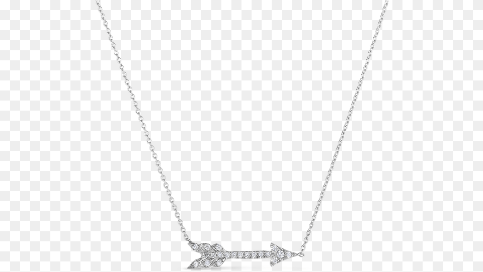 Roberto Coin 18kt Arrow Necklace With Diamonds Necklace, Accessories, Diamond, Gemstone, Jewelry Free Png Download