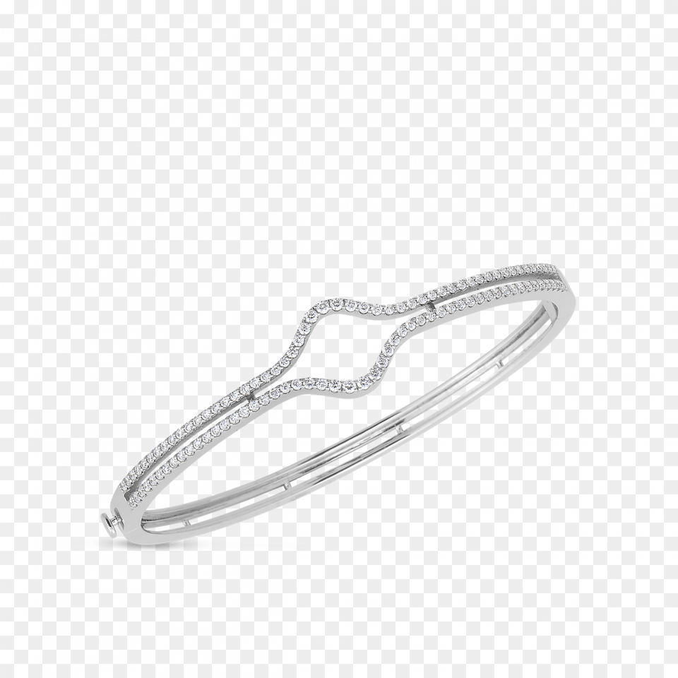 Roberto Coin Art Deco Bangle With Diamonds Engagement Ring, Accessories, Bracelet, Jewelry, Platinum Free Png
