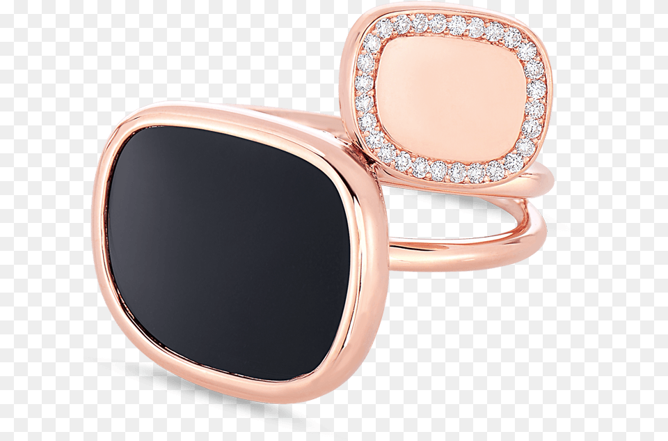 Roberto Coin Black Jade 18k Rose Gold Ring Roberto Coin Black Jade Ring With Black Jade And Diamonds, Accessories, Jewelry, Locket, Pendant Free Png Download