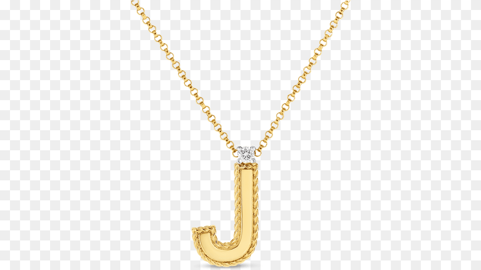 Roberto Coin Block Letter Pendant J Locket, Accessories, Jewelry, Necklace, Diamond Png Image