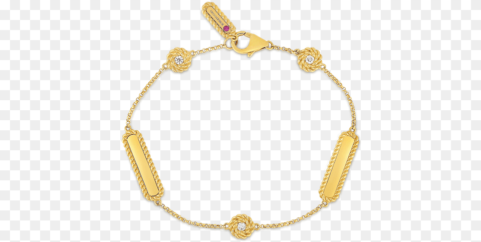 Roberto Coin Bracelet With Alternating Diamond Stations Bracelet, Accessories, Jewelry, Necklace Png