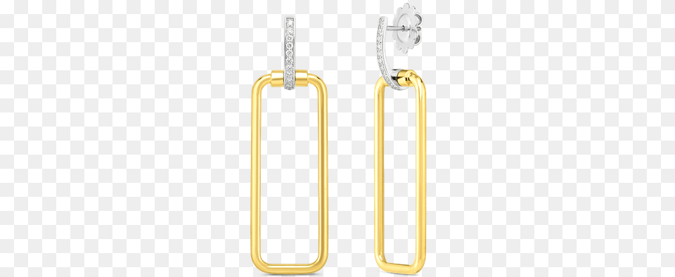 Roberto Coin Classica Parisienne Rectangular Drop Earring Earrings, Accessories, Jewelry, Diamond, Gemstone Free Transparent Png