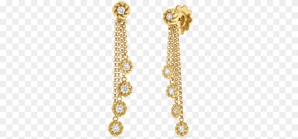 Roberto Coin Drop Earrings With Diamond Stations Gold Earrings, Accessories, Earring, Jewelry, Locket Png