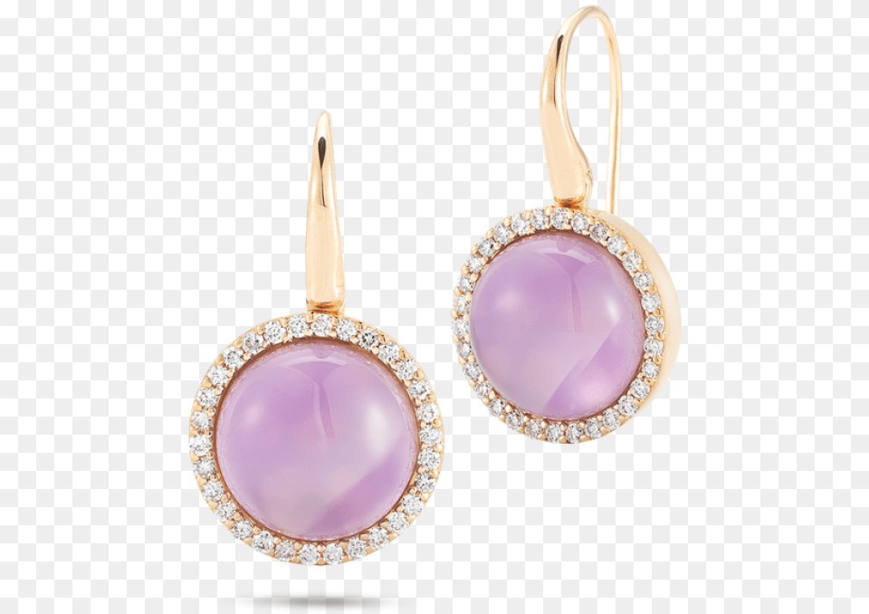 Roberto Coin Earrings With Diamonds Amethyst And Mother, Accessories, Earring, Jewelry, Gemstone Free Png