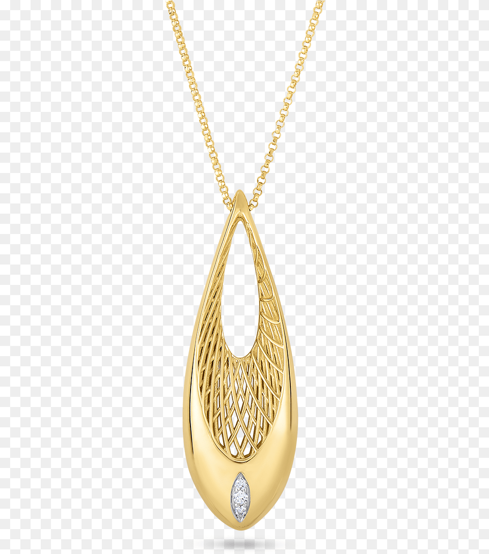 Roberto Coin Golden Gate 18k Yellow Gold And 18k Pendant, Accessories, Jewelry, Necklace Png Image