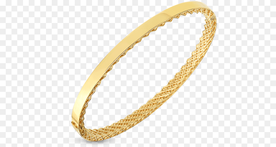 Roberto Coin Golden Gate Oval Bangle Roberto Coin, Accessories, Gold, Ornament, Jewelry Free Transparent Png