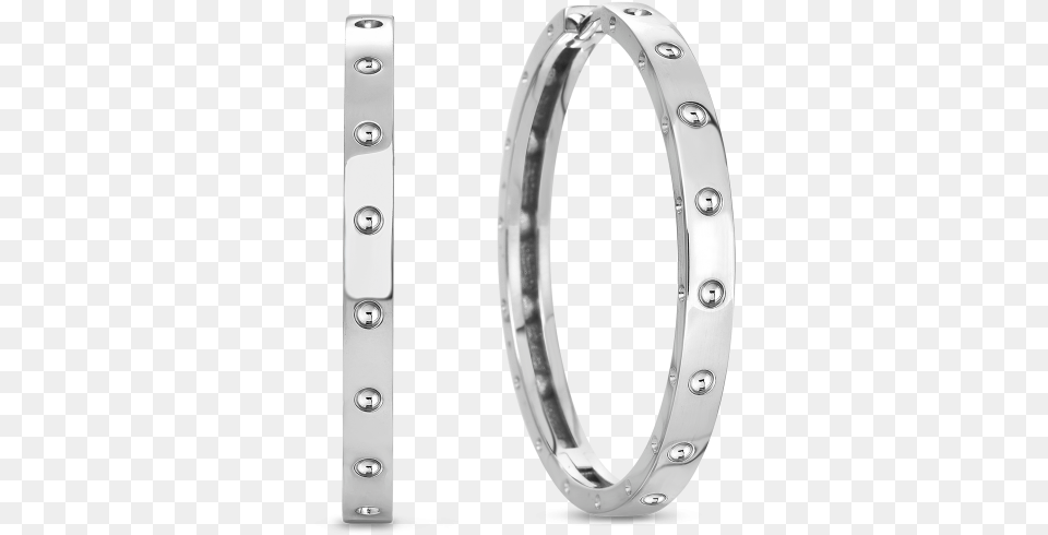 Roberto Coin Hoop Earrings Titanium Ring, Platinum Free Transparent Png