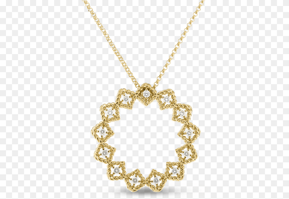 Roberto Coin Large Diamond Circle Necklace Roberto Coin Roman Barocco, Accessories, Jewelry, Gemstone, Pendant Free Png Download