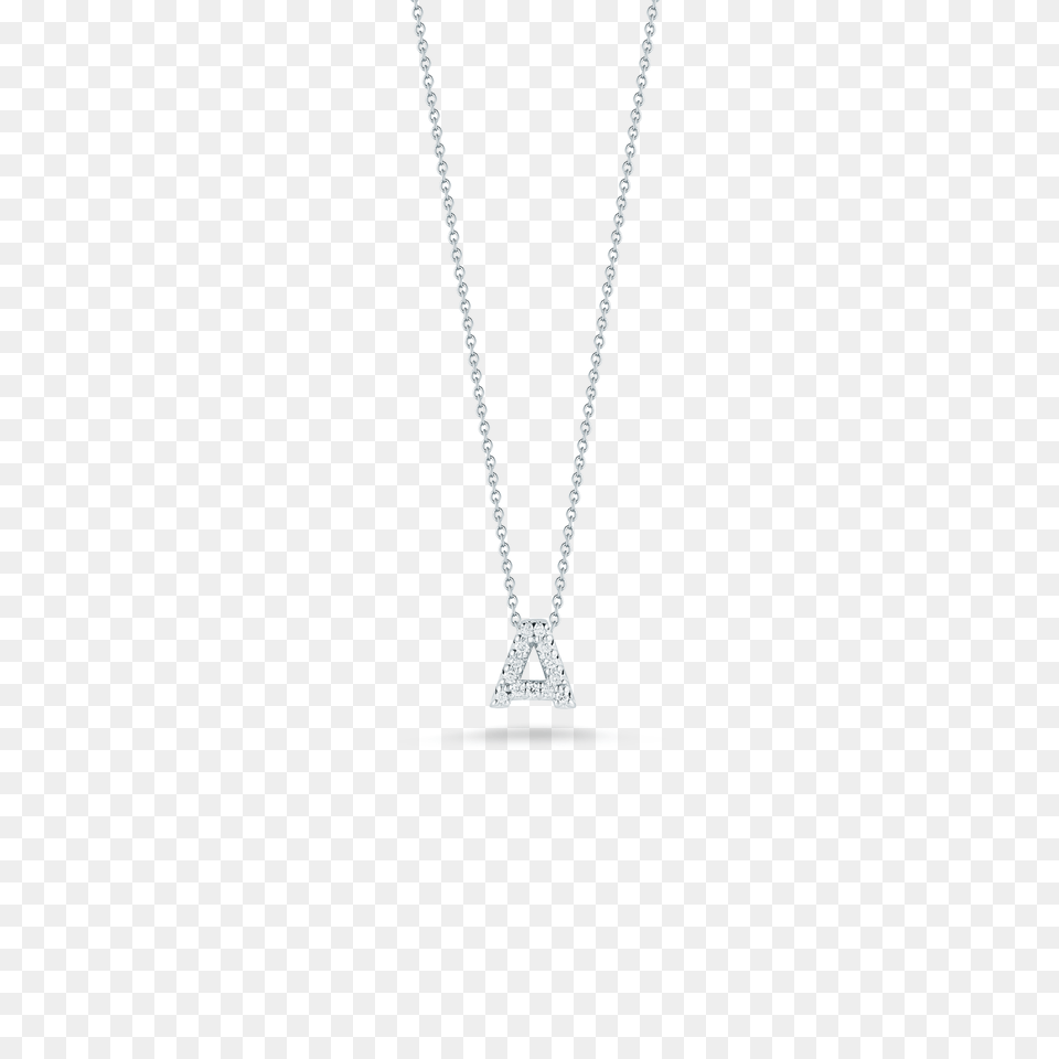 Roberto Coin Love Letter A Pendant With Diamonds In Gold, Accessories, Jewelry, Necklace, Diamond Free Png