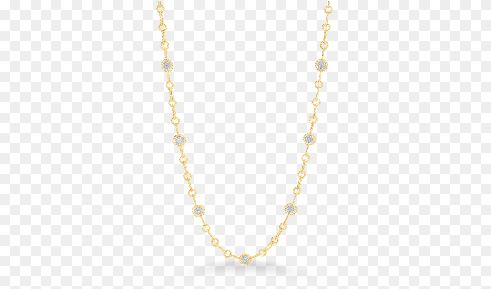 Roberto Coin Necklace With 7 Round Diamond Stations Zoe Chicco Station Necklace White Gold Diamonds, Accessories, Jewelry, Chain, Gemstone Free Transparent Png