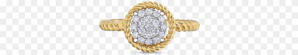 Roberto Coin Pave Circle Ring Engagement Ring, Accessories, Jewelry, Diamond, Gemstone Png