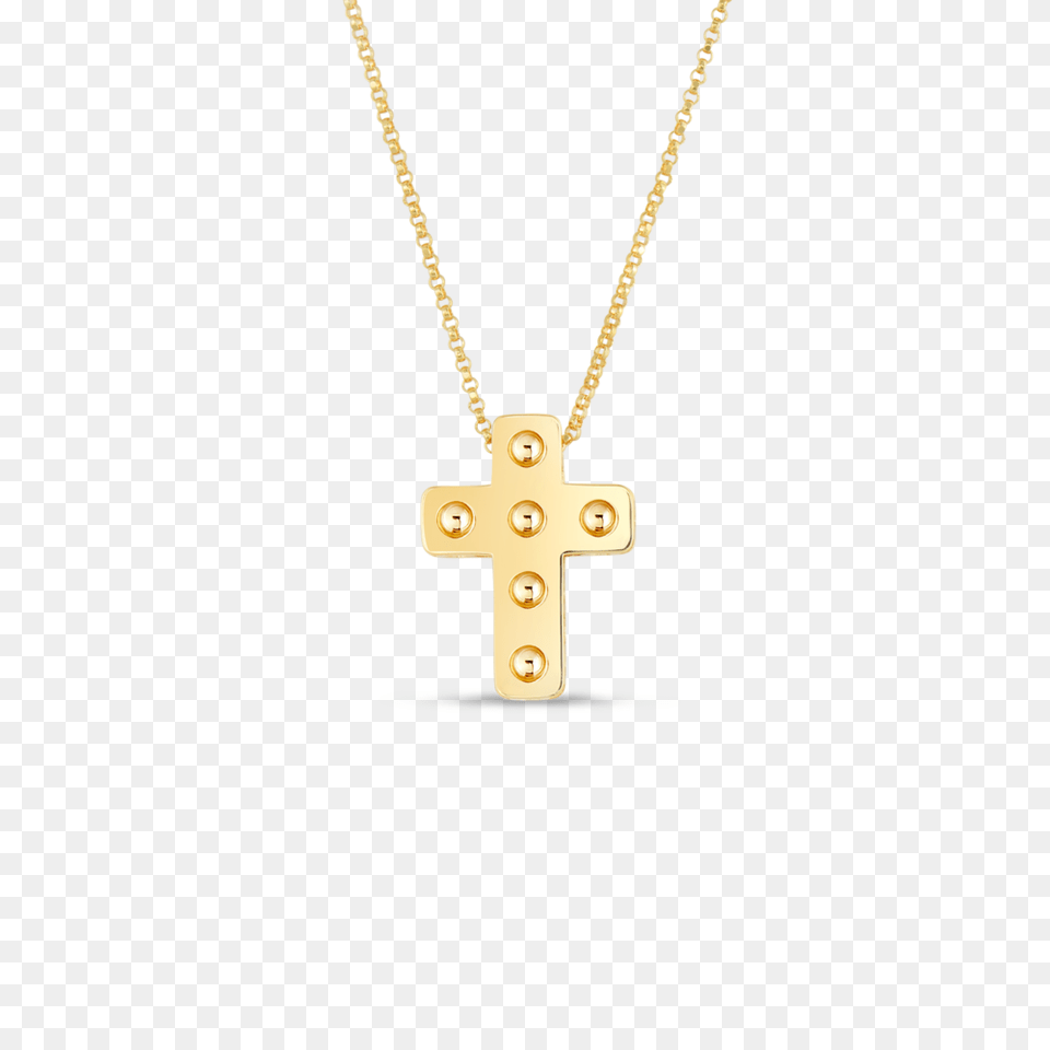 Roberto Coin Pois Moi Mini Cross Necklace Providence Diamond, Accessories, Jewelry, Symbol, Pendant Free Png