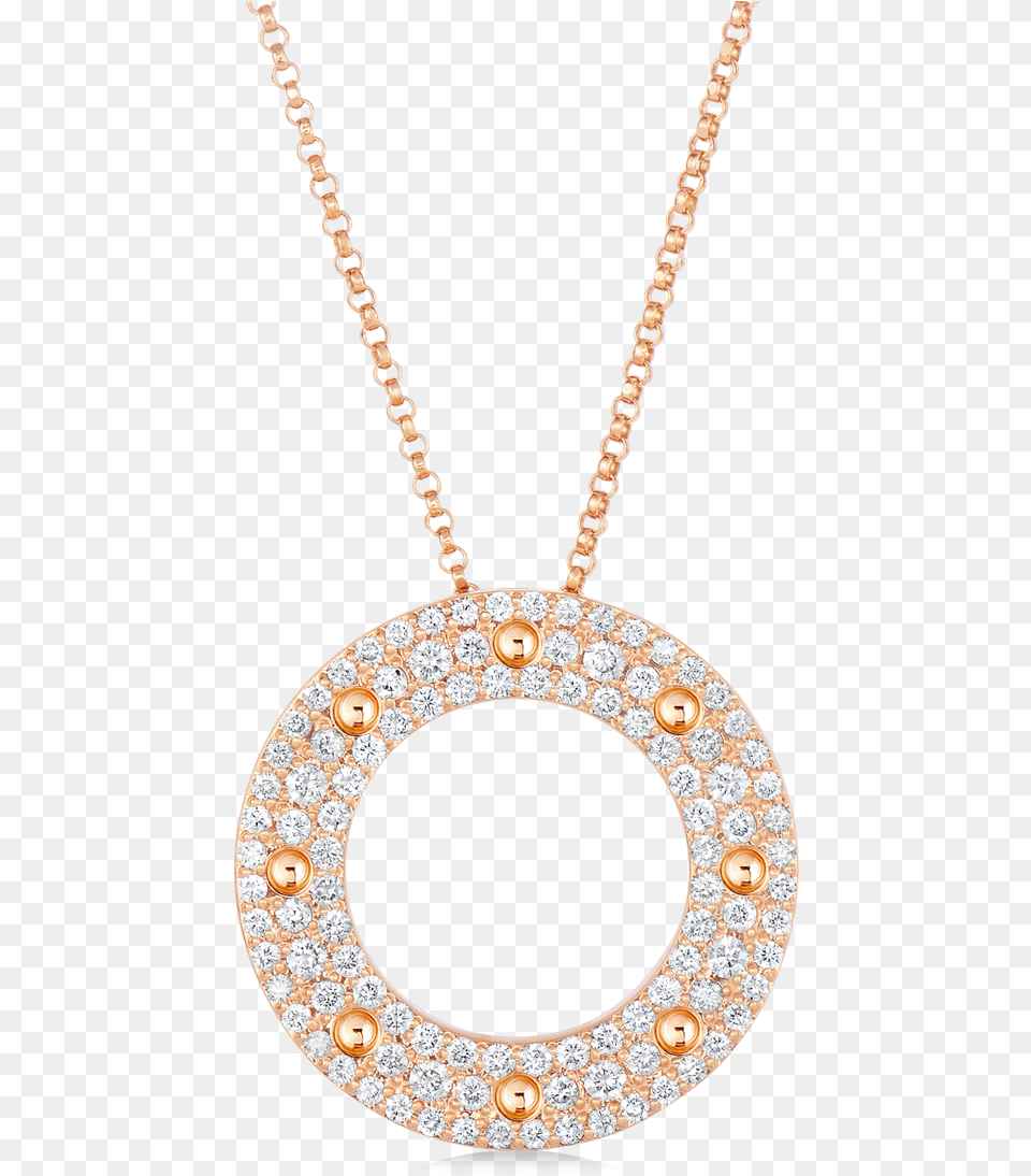 Roberto Coin Pois Moi Pave Circle Necklace, Accessories, Diamond, Gemstone, Jewelry Free Transparent Png