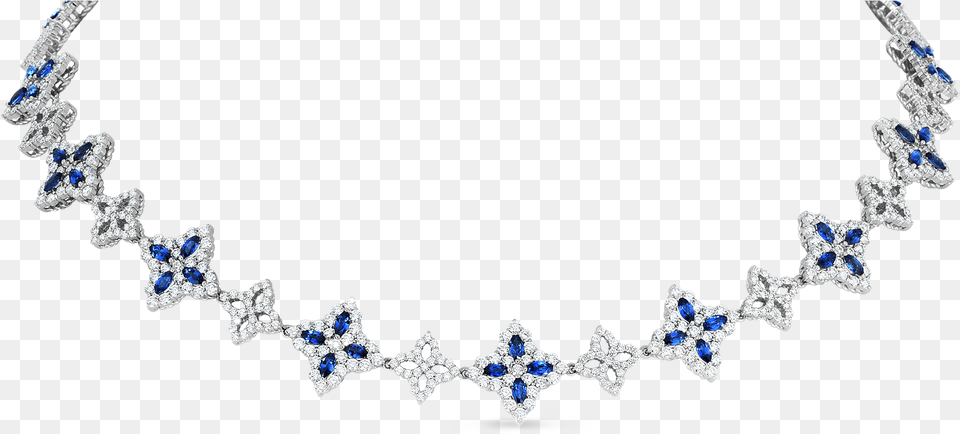 Roberto Coin Princess Flower Diamond And Gemstone Neckace, Accessories, Jewelry, Necklace, Bracelet Png Image