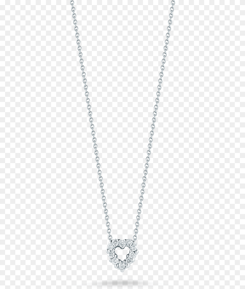 Roberto Coin Tiny Treasures 18k White Gold Heart Diamond Letter R Necklace, Accessories, Gemstone, Jewelry Png