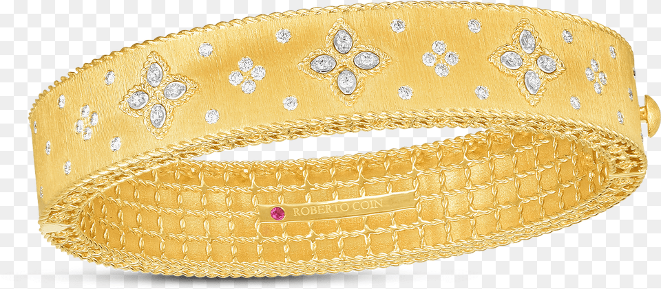 Roberto Coin Venetian Princess Diamond Bangle In, Accessories, Jewelry, Ornament, Gold Free Png Download