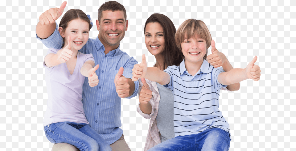 Robertson Home Inspection Family With Thumbs Up, Body Part, Thumbs Up, Person, Finger Free Png Download