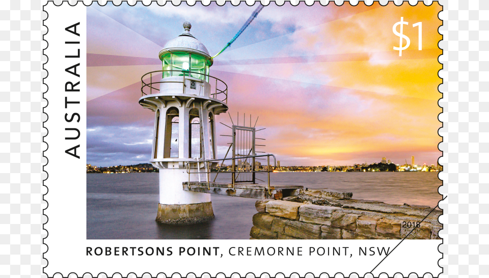 Robertsons Point Lighthouse Cremorne Point Robertson Point Light, Architecture, Beacon, Building, Tower Free Transparent Png