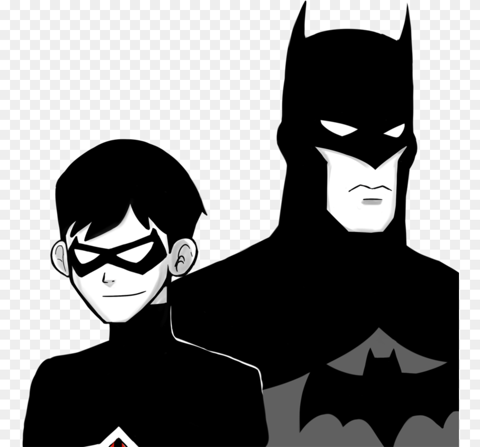 Robin Batman Dick Grayson Nightwing Two Face Robin Batman Silhouette, Logo, Stencil, Adult, Male Free Png