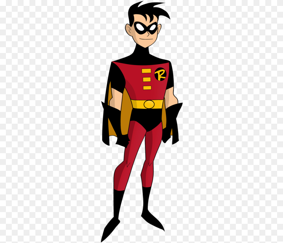 Robin Drawing Tim Drake New Batman Adventures Robin, Cape, Clothing, Adult, Person Free Png