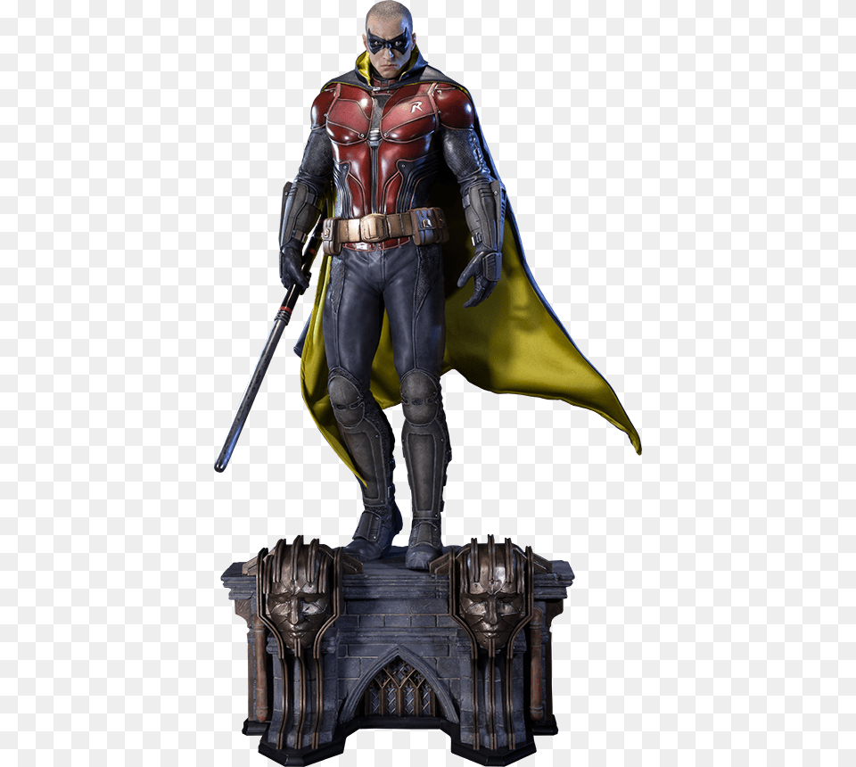 Robin Polystone Statue Arkham Knight Jason Todd Robin, Adult, Male, Man, Person Free Transparent Png