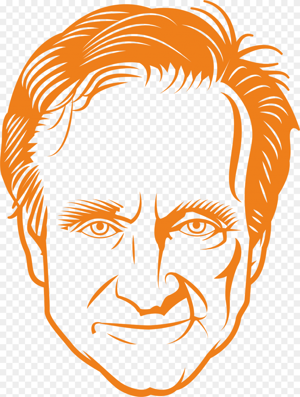 Robin Williams Silueta, Face, Head, Person, Photography Free Png Download