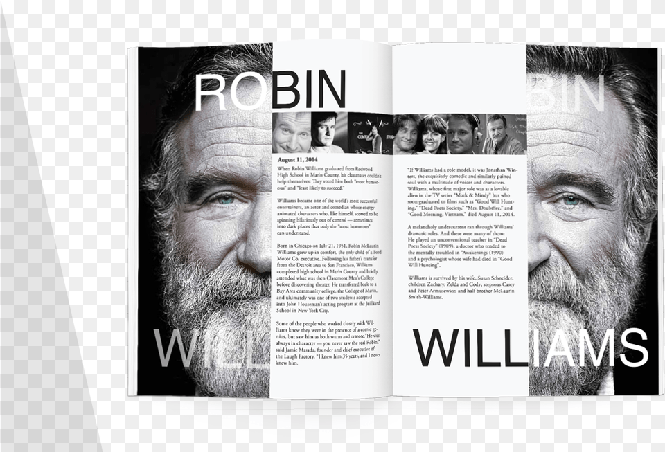 Robin Williams Tribute, Publication, Person, Man, Male Free Transparent Png