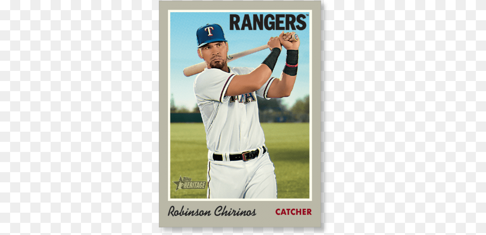 Robinson Chirinos 2019 Heritage Baseball Base Poster Baseball Player, Athlete, Team, Sport, Person Free Transparent Png