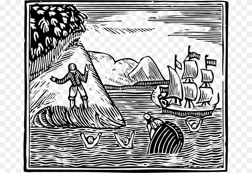 Robinson Crusoe The Wreck Robinson Crusoe Coloring Pages, Gray Png