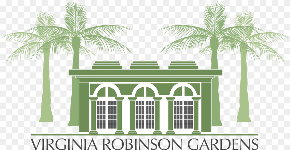 Robinson Gardens Virginia Robinson Gardens Logo, Plant, Palm Tree, Tree, Arch Png