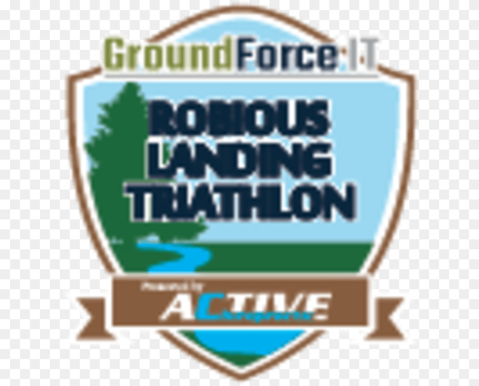 Robious Landing Triathlon Presented By Active Chiropractic Poster, Badge, Logo, Symbol Free Transparent Png