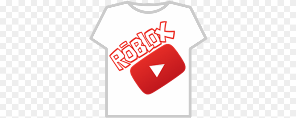 Roblox And Youtube Logo T Shirt Version 3 Roblox T Shirt Youtube Roblox, Clothing, T-shirt, First Aid Png