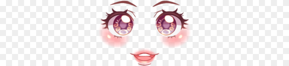 Roblox Anime Face Makeup Smile, Body Part, Mouth, Person Free Png Download